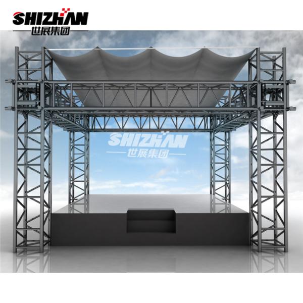 Outdoor 300mm Stage Aluminum Truss Display Systems 0.5m Unit Length