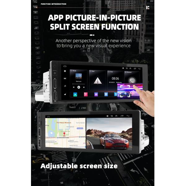 1G/2G RAM Car Audio FM AUX Bluetooth Carplay Android Auto 6.86'' Car Radio MP5 Player