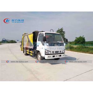 Cheap ISUZU 600P 5cbm Hydraulic Garbage Compactor Vehicle wholesale