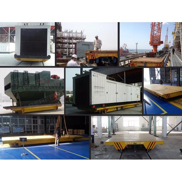 20 Ton Industrial Ladle Transfer Car Free Maintenance Battery Electric Magnetic Brake