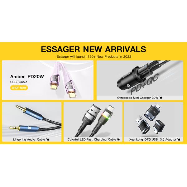 ESSAGER Waves 3 in 1 Wilress Charger 15W Best Fast Charging Wireless Phone Charger