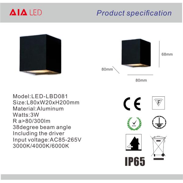 Waterproof adjustable white outdoor wall lights & led outside wall light exterior wall light