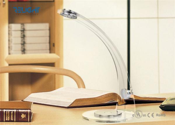 Quality Acrylic Desk Lamp with Adjustable Light Colors Blue and White Color Firm Body for sale