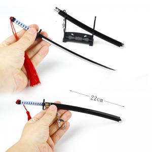 Cheap Kamado Tanjirou Shodai Elasitc Moving 3D Model Keychain Sword Die Casting wholesale