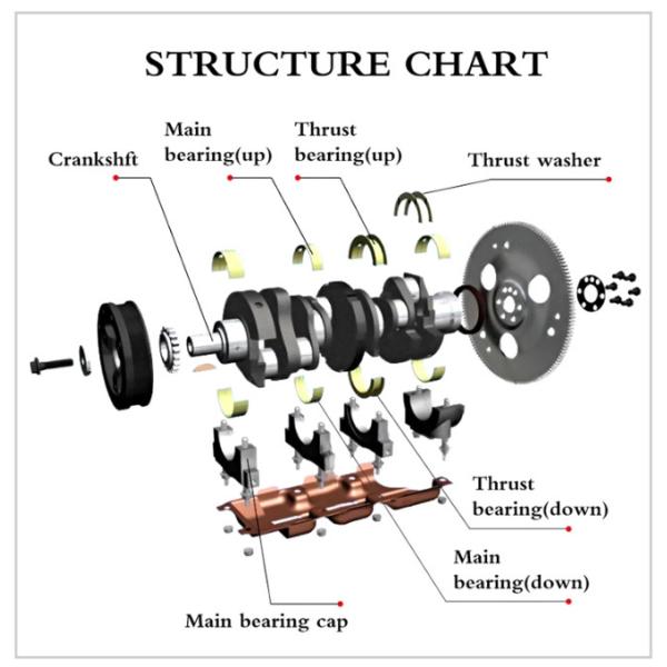 Ex-Factory Engine Spare Parts Connecting Rod Bearings for Sinotruk HOWO