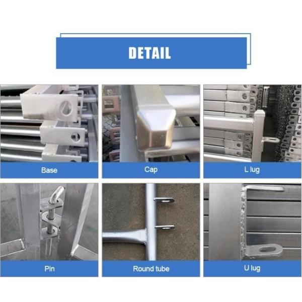 Q235 Steel Cattle Yard Panels , 1.6x2.1m Portable Horse Stall Panels
