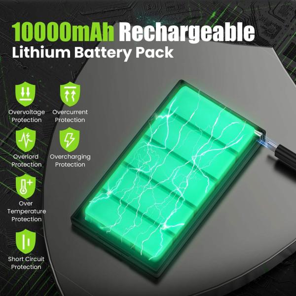 10000mAh Rechargeable Battery Pack, Replacement Lithium Battery Compatible for GardePro Trail Camera E6P, E8P, E8PWF, E6PCF, X60P and X60PMB (NOT FIT