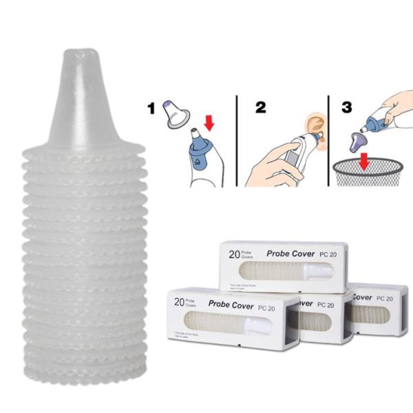ISO Transparent Braun Model Soft Top Infrared Ear Thermometer Probe Covers