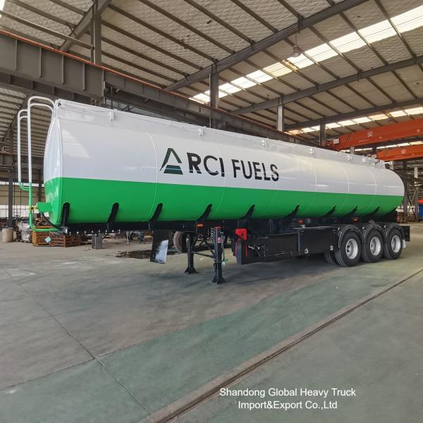 3-Axle Fuel Tanker Semi Trailer 50000L Capacity Steel Construction