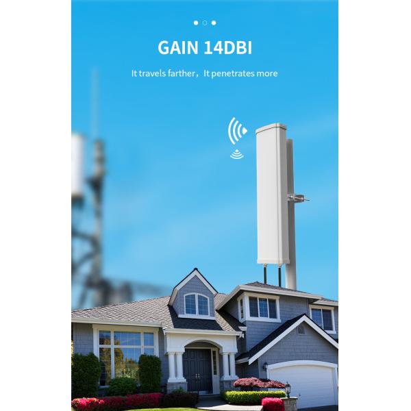 4G LTE Base Station Antenna 2300MHz for External Panel Communication in Greg Color