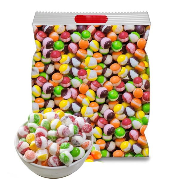 Freeze dried chewy candy product display