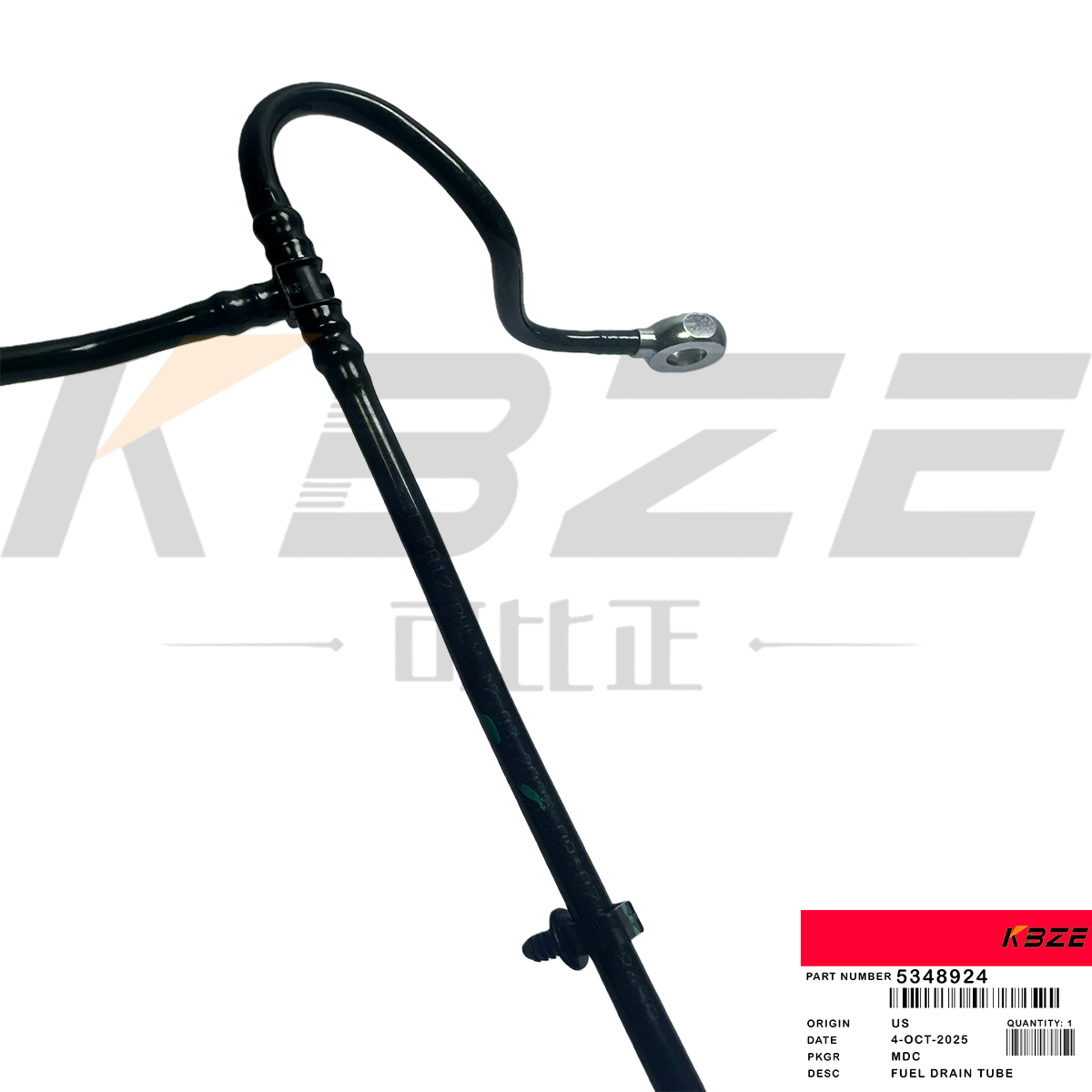 5348924 CUMMINS QSF3.8 DIESEL ENGINE FUEL DRAIN TUBE FOR XE135 CLG915E EXCAVATOR