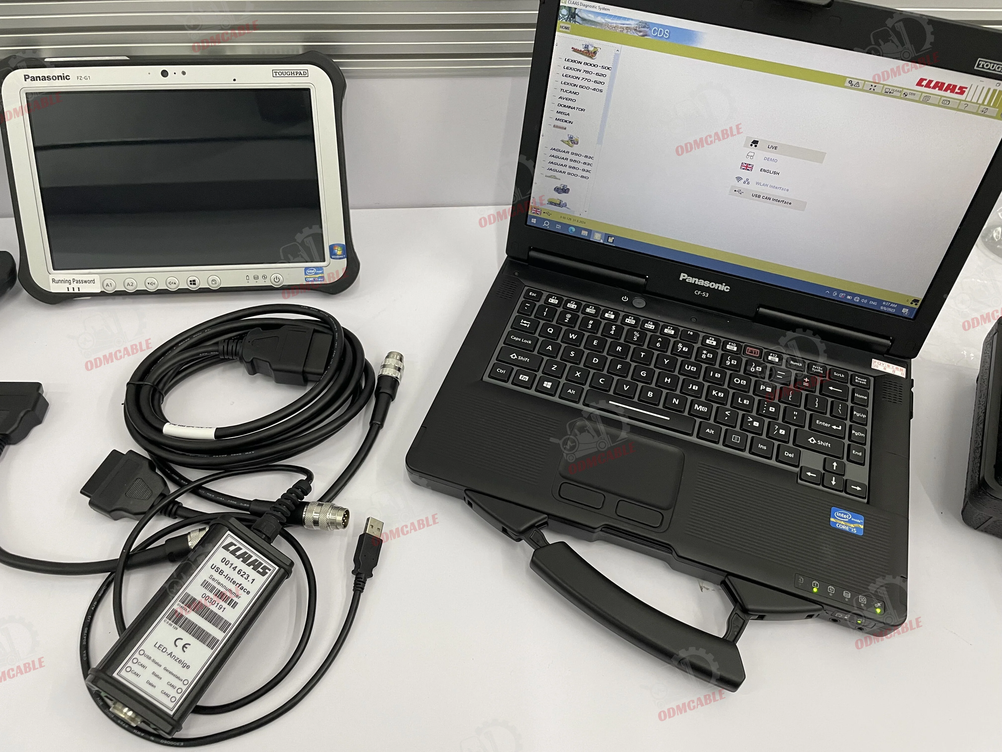 Interface 2024 MetaDiag CLASS CANBUS Agriculture Construction Truck Tractor For CLASS Diagnostic Tool+CF53 Laptop