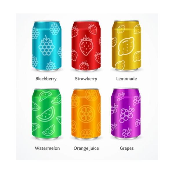200ml Aluminum Beverage Packaging Can BPA Free Corrosion Resistant