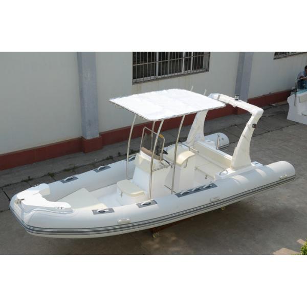 Comfortable White color Towable Inflatable River Boats RHIB Boat 5.8m length RIB580A