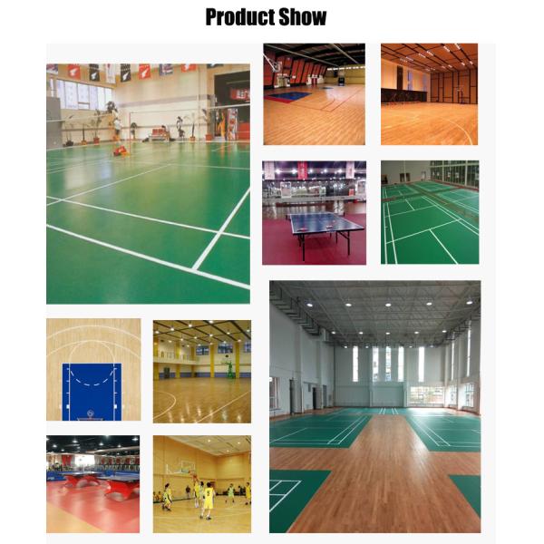 Relle Outdoor Sport Used Badminton Mat PVC Vinyl Floor Roll Waterproof Fireproof Plastic