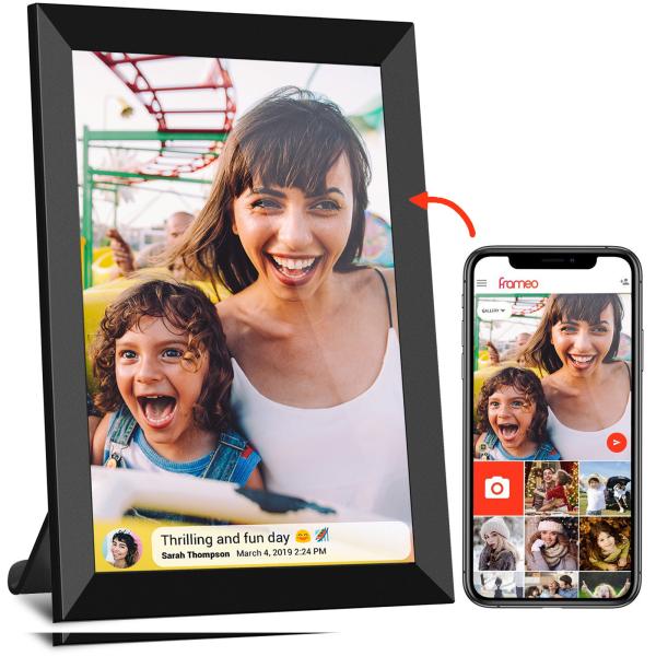 10 inch WiFi Digital Frame IPS Touch Screen 1080P Photo Frame, 16GB Large Memory Share Moments Instantly via Mobile APP