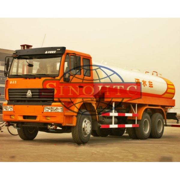 HOWO 6x4 Water Bowser Truck , 10 Wheels 20000 Liters Water Container Truck