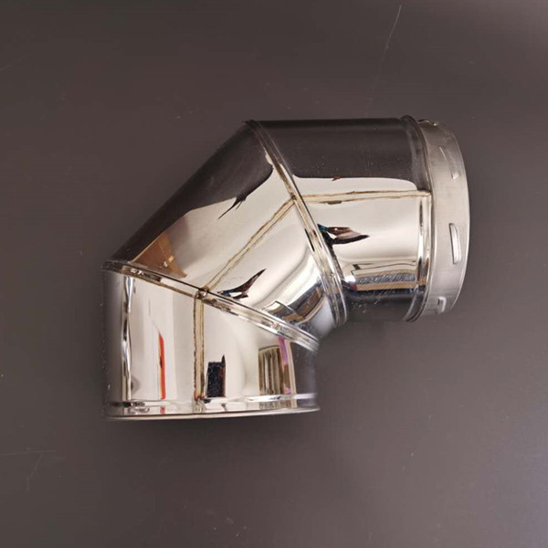 Stainless Steel 45 Degree Elbow Stove Chimney Pipe For Twist Locking System
