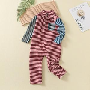 China Custom Label Baby Bodysuits Cotton New Design Long Sleeves Hot Selling Kids Clothing Baby Jumpsuit on sale