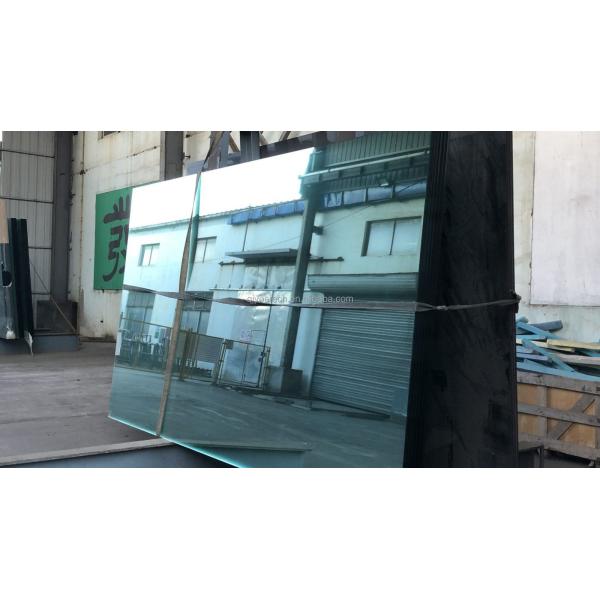 Clear Float Curved Tempered Glass With Edge Polished Silk Printing for Construction