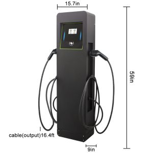 Buy cheap double gun ev charger Type 1 Commercial OCPP 1.6J 14kw public ev charger OEM ODM from wholesalers