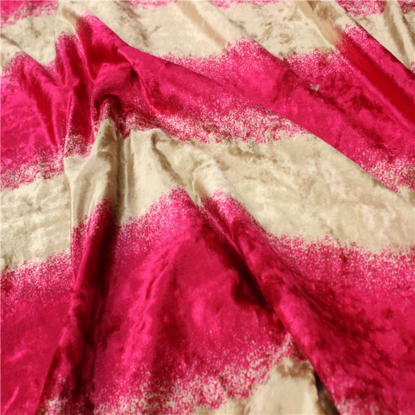 Quality Professional  Warm Crushed Velvet Fabric Customized Width For Curtain for sale