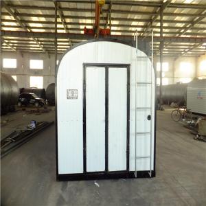 White Bitumen Storage Tank Flue Heating / Thermal Oil Coils Heating Easy Transfer