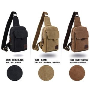Adjustable single strap shoulder bag chest bag for men