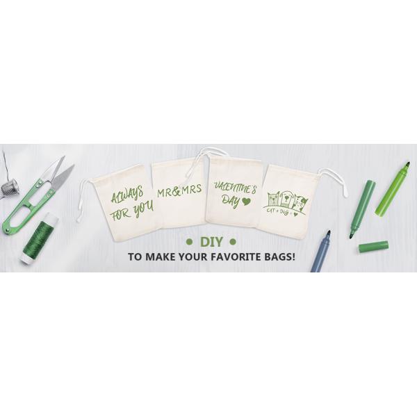 Wood color Double Drawstring Cotton Muslin Bags Favor Bags Jewelry Pouch Reusable Bags Tea Bags Souvenir Gift Bag pack