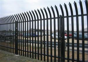 China 2700mm Triangle Spear Top Metal Galvanised Palisade Fencing on sale