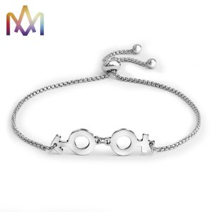 Cheap Hypoallergenic Adjustable SS304 Infinity Symbol Bracelet wholesale
