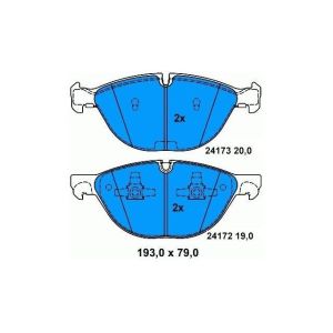X6 E71 BMW Front Brake Pads 34116778048 Rust Prevention Rustproof