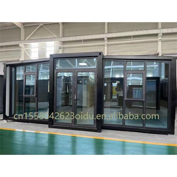 Customized Color 40ft 20ft Prefab Container House 3 Bedroom Movable Foldable Expandable Steel Sandwich Panel Outdoors