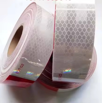 Traffic Warning Tape 45.7m Reflective Film Sticker Adhesive Reflective Tape For Truck