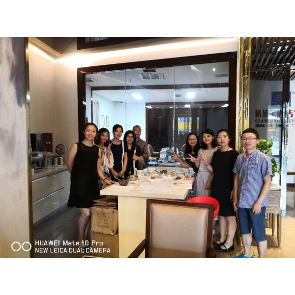 Round Hotel Coffee Tables Italian Style Light Luxurious PU Finish Tea Table