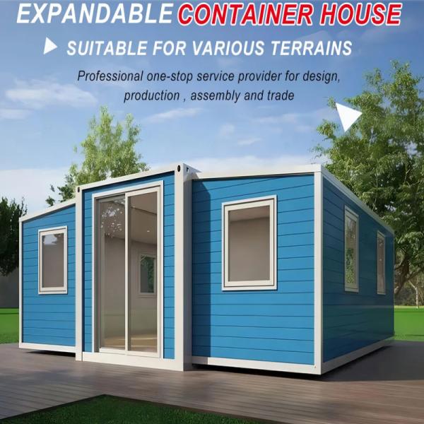 20ft or 40ft Expandable Container House with 3 or 2 Bedrooms Luxury Prefab Extension