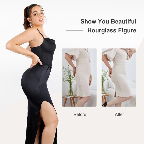Elastic Waist Maxi Bodycon Dress Custom Built In Corset Bodysuit for Women and Ladies