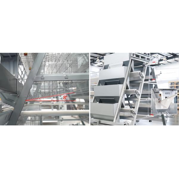 Galvanized Steel Poultry Layer Cages - 3-4 Tier Battery Cage for Chicken Farms