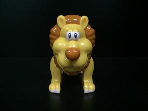 China ABS Material Plastic Animal Figures , Lion Figure Toy With An Blue Pencil on sale