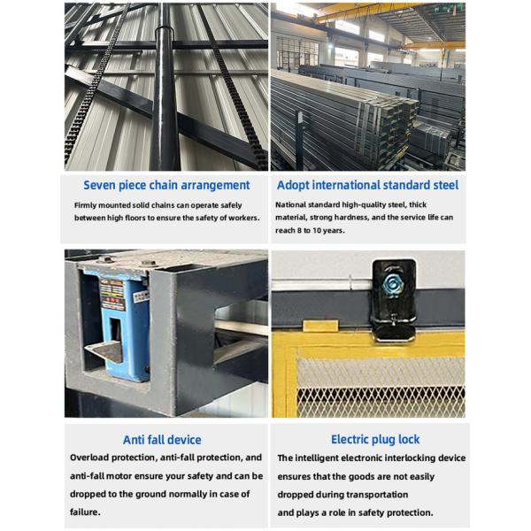 10m High 500kg-20000kg Industrial Outdoor Goods Lift 2 Storey Hydraulic Cargo Elevator