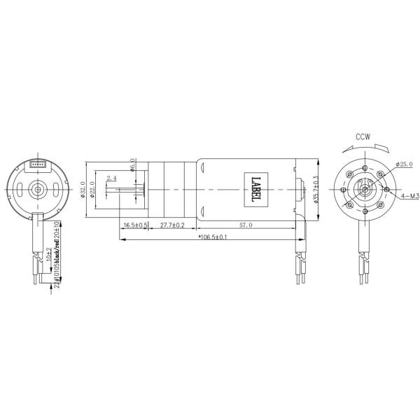 Load Speed 6500rpm Brushless Dc Motor 24v Brushless Motor In Electric Fan