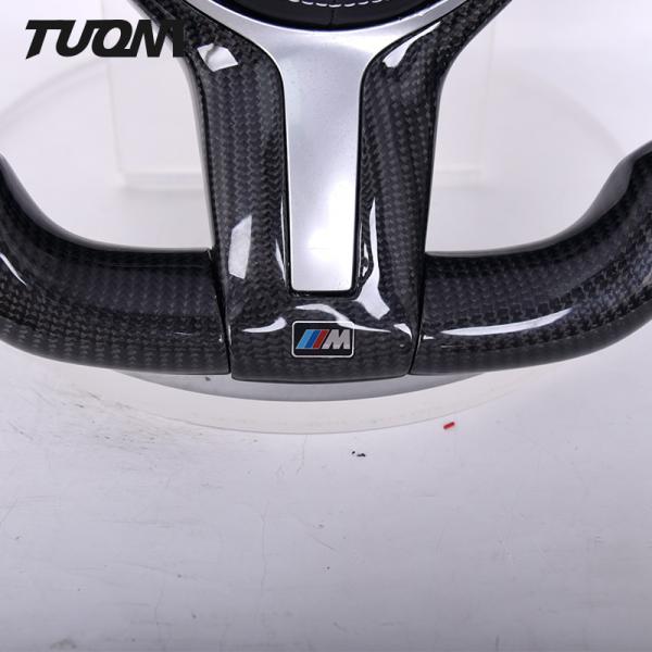 BMW Genuine Leather Carbon Fiber Steering Wheel With LED Design
