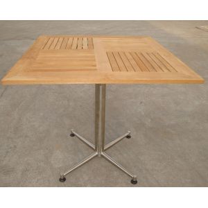 Cheap China LFurniture Square Wood Table with Metal Foot-6 wholesale