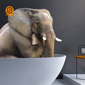 Solid Surface Faux Stone Bathtub Matte / Glossy Surface Finish