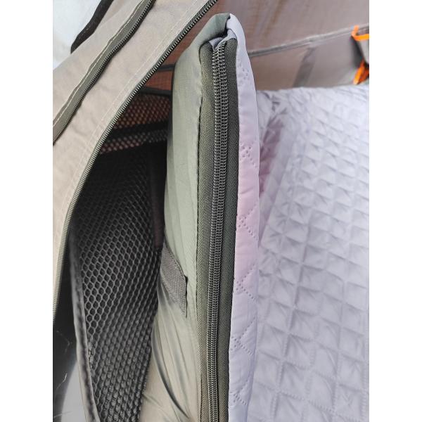 2022 Hot Style Gel Coated Aluminum Alloy Shell Car Roof Top Tent 210*143*163cm for Camping