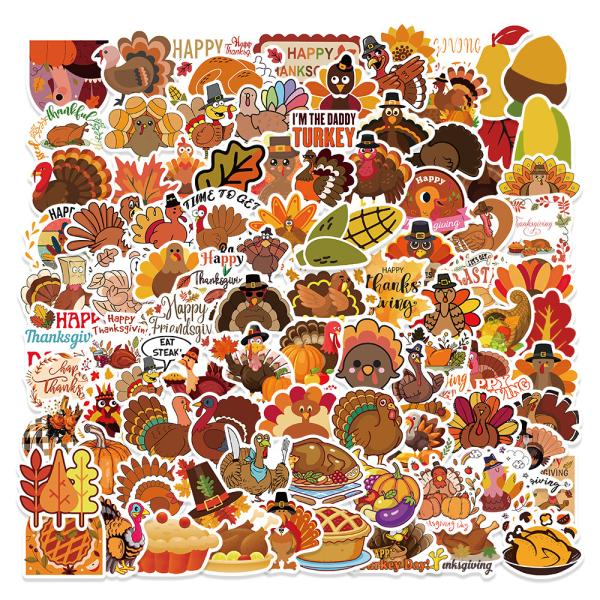 Water Gel Creative Memories Stickers Holiday Gifts Happy Thanksgiving Stickers