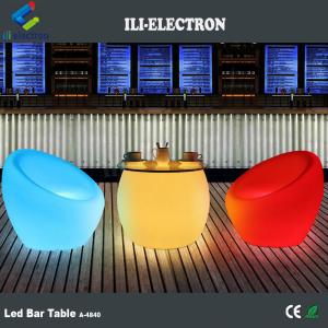 Cheap Illuminated Light Up Bar Stools Creative Plastic Material 16 Colors Changing wholesale