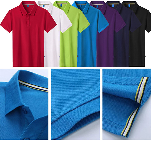 Summer Short Sleeved 65% Cotton Business Work Polo Shirts For Men And Women