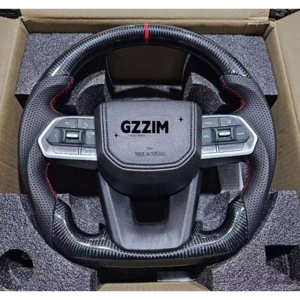 Car Interior Steering Wheel With GR Logo Interior Steering Wheel For Toyota Hilux Fortuner